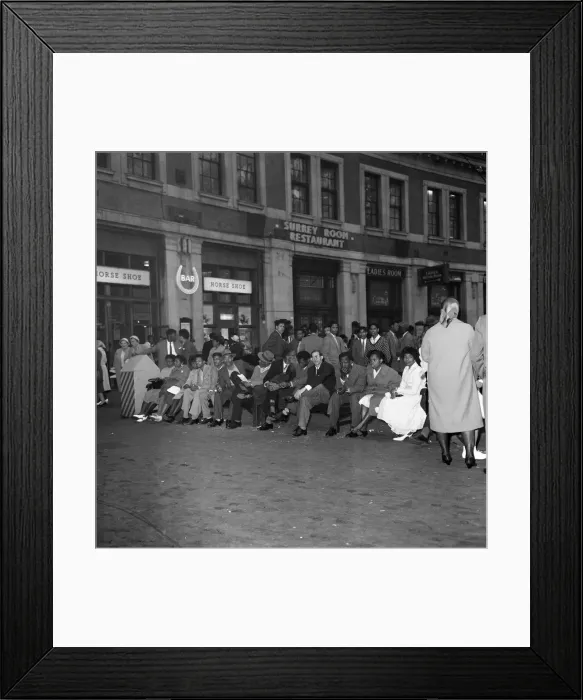 Framed Print : Nearly 1000 West Indian immigrants arrive in three boats trains at Waterloo Station Framed Print : Nearly 1000 West Indian immigrants arrive in three boats trains at Waterloo Station