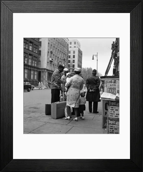 Framed Print : West Indian immigrants arriving in the United Kingdom. 19th May 1962 Framed Print : West Indian immigrants arriving in the United Kingdom. 19th May 1962