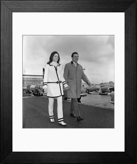Framed Print : Diana Rigg and Patrick Macnee, stars of The Avengers'. 12th March 1966