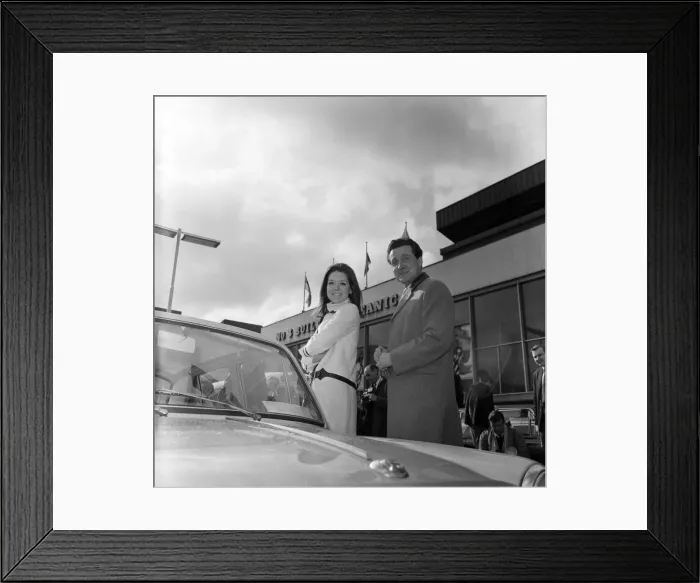 Framed Print : Diana Rigg and Patrick Macnee, stars of The Avengers'. 12th March 1966 Framed Print : Diana Rigg and Patrick Macnee, stars of The Avengers'. 12th March 1966