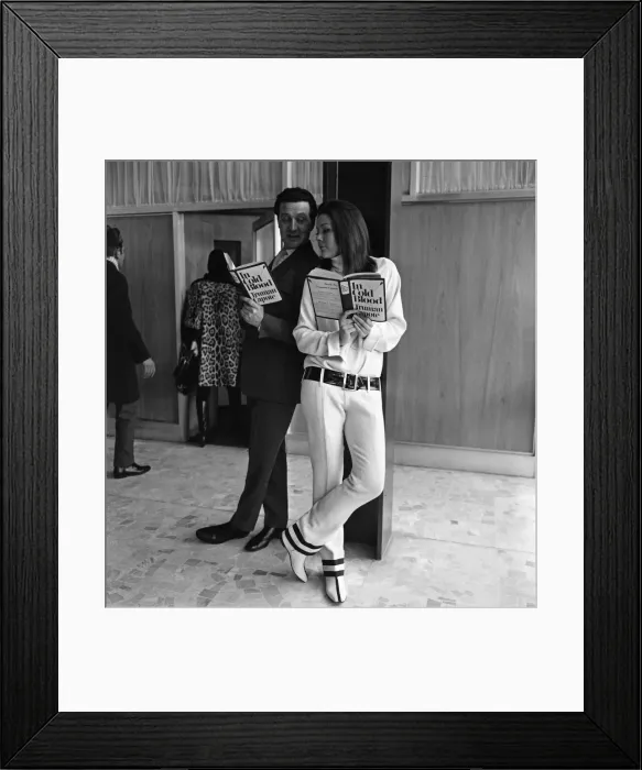 Framed Print : Diana Rigg and Patrick Macnee, stars of The Avengers'. 12th March 1966 Framed Print : Diana Rigg and Patrick Macnee, stars of The Avengers'. 12th March 1966