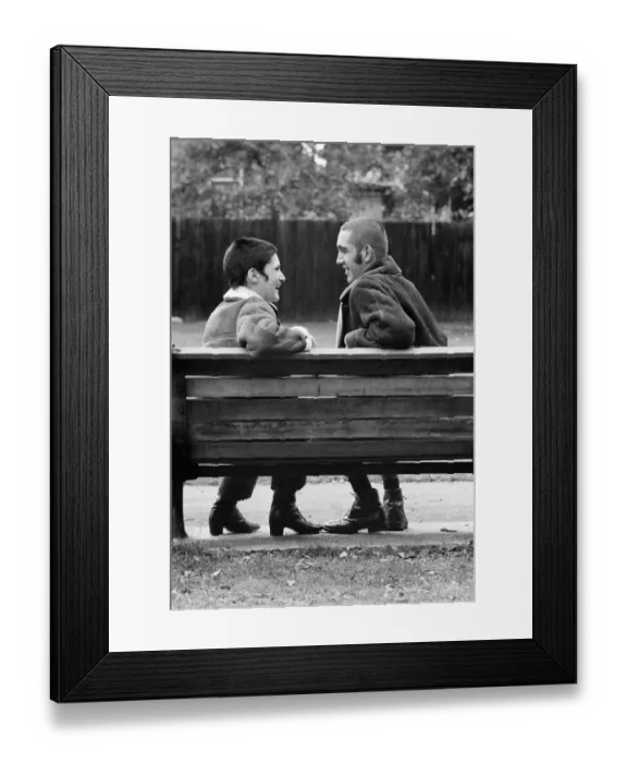 Framed Print : Skinhead couple Glenda Peake and Tony Hughes. 7th October 1969