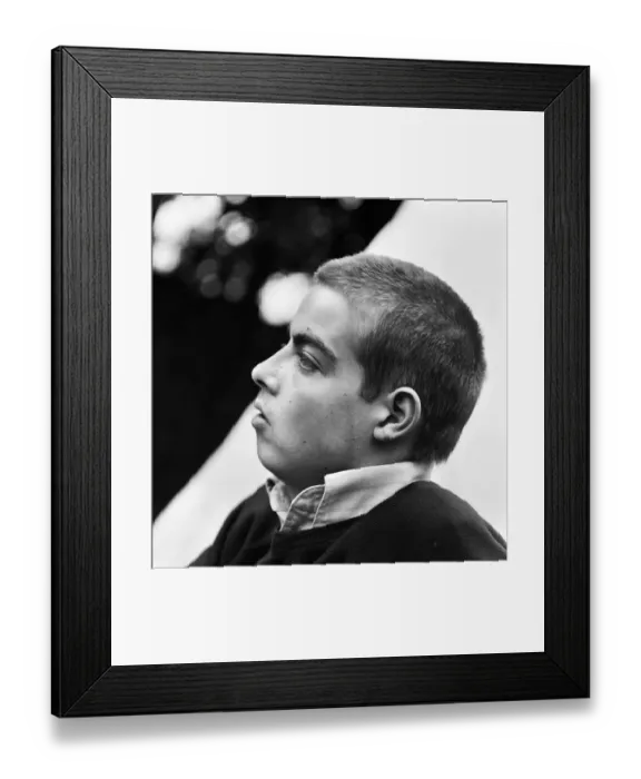 Framed Print : Seventeen year old skinhead teenager Bill Warwick of London. 18th June 1970