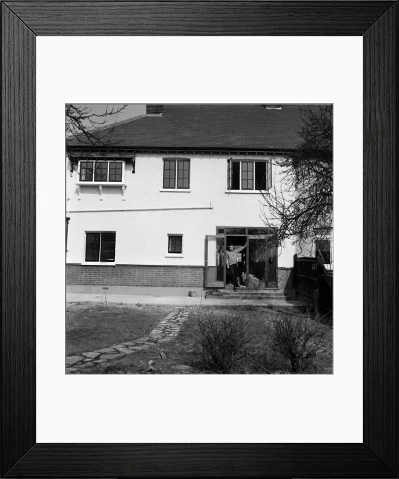 Framed Print : Cliff Richard pictured at his new house in Winchmore Hill, North London Framed Print : Cliff Richard pictured at his new house in Winchmore Hill, North London