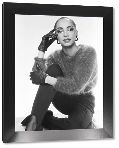 Sade, pictured in the studio, March 1984 Helen Folasade Adu