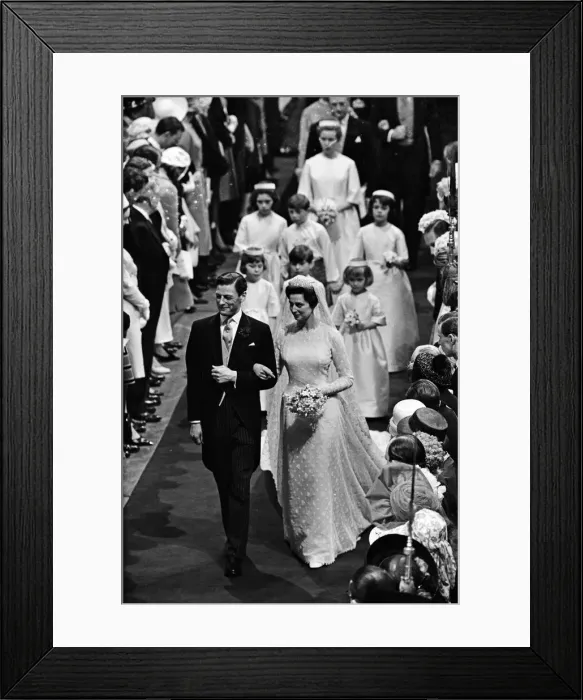 Framed Print : The wedding of Princess Alexandra of Kent and Angus Ogilvy at Westminster Abbey Framed Print : The wedding of Princess Alexandra of Kent and Angus Ogilvy at Westminster Abbey
