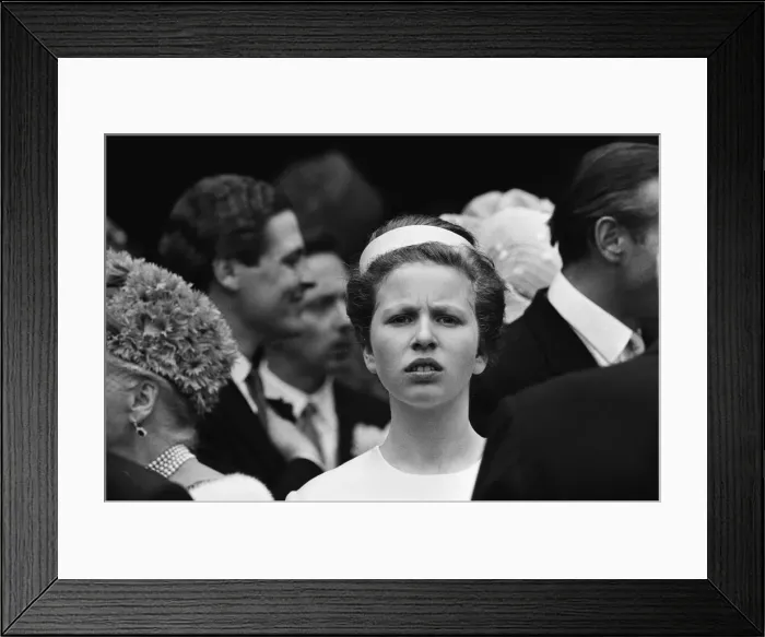 Framed Print : The wedding of Princess Alexandra of Kent and Angus Ogilvy at Westminster Abbey