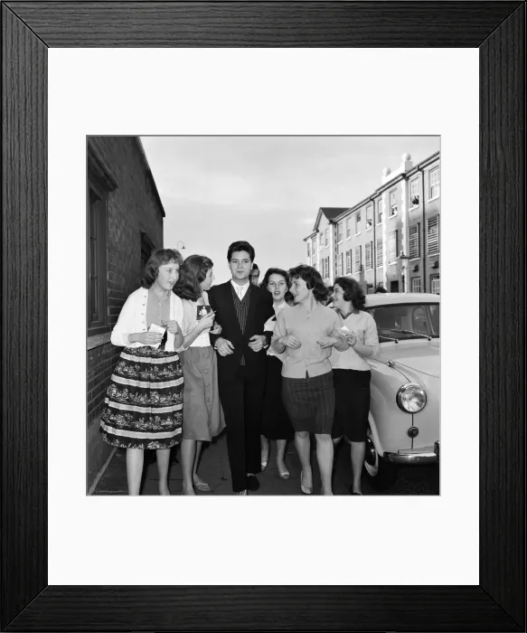 Framed Print : To celebrate his millionth record of Living Doll Framed Print : To celebrate his millionth record of Living Doll