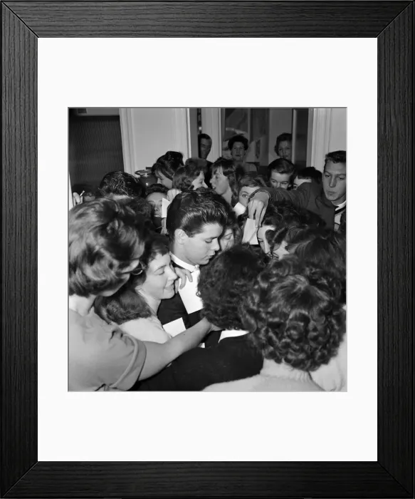 Framed Print : To celebrate his millionth record of Living Doll Framed Print : To celebrate his millionth record of Living Doll