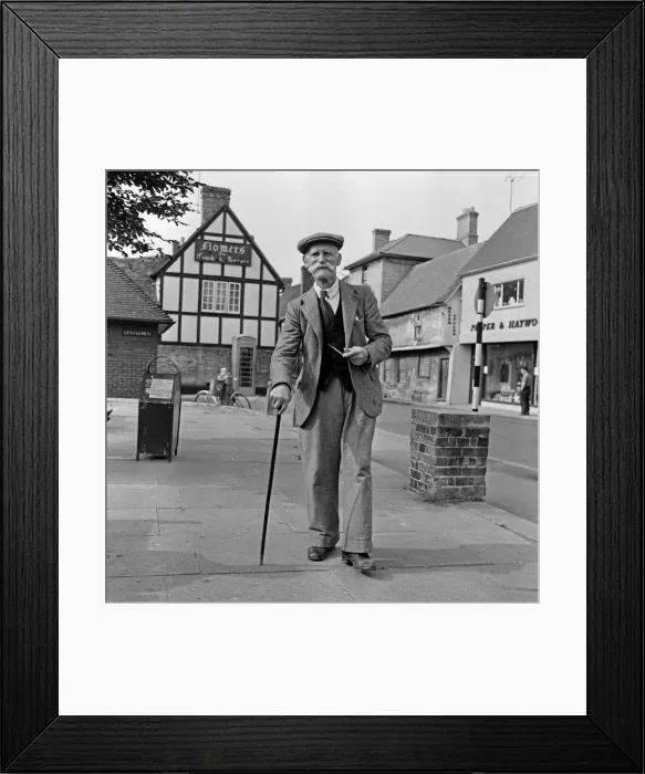 Framed Print : Villagers of Royston, Hertfordshire, are up in arms because of a rearrangement of county