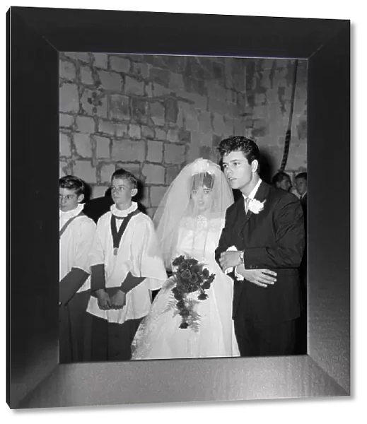 The wedding of Donella Webb, sister of Cliff Richard. Pictured