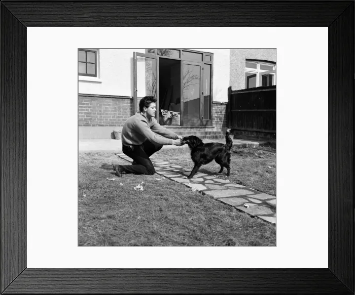 Framed Print : Cliff Richard pictured at his new house in Winchmore Hill, North London