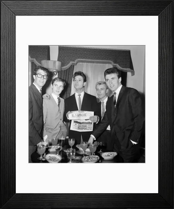 Framed Print : Cliff Richard and The Shadows, left to right, Hank B Marvin, Tony Meehan, Cliff Richard Framed Print : Cliff Richard and The Shadows, left to right, Hank B Marvin, Tony Meehan, Cliff Richard