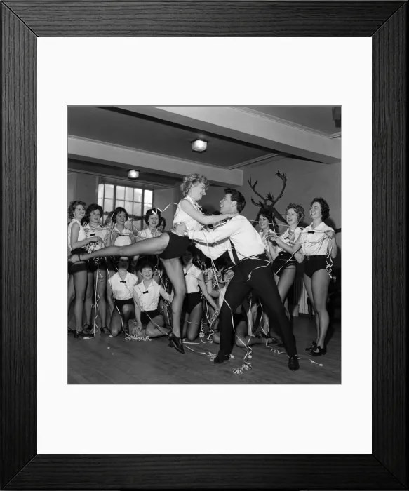 Framed Print : Cliff Richard rehearsing for the television show Saturday Spectacular'on ITV