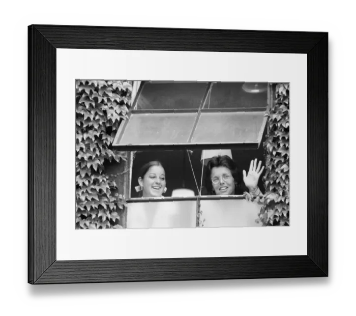 Framed Print : Wimbledon Tennis Championships, Friday 6th July 1973. Our picture shows Framed Print : Wimbledon Tennis Championships, Friday 6th July 1973. Our picture shows