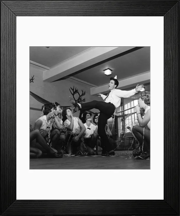 Framed Print : Cliff Richard rehearsing for the television show Saturday Spectacular'on ITV