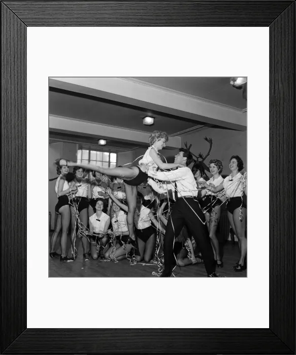 Framed Print : Cliff Richard rehearsing for the television show Saturday Spectacular'on ITV