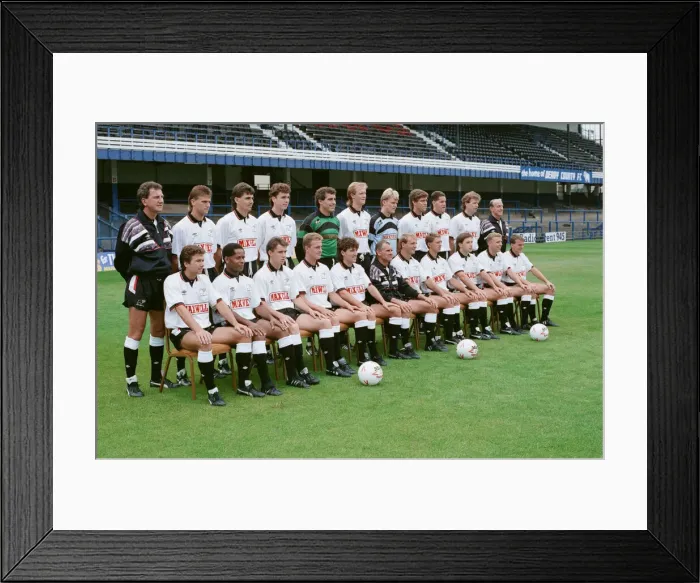 Framed Print : Derby County football club team. 9th August 1989 Framed Print : Derby County football club team. 9th August 1989