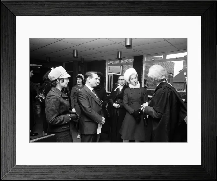 Framed Print : Katharine, Duchess of Kent visits Dudley. 31st October 1973 Framed Print : Katharine, Duchess of Kent visits Dudley. 31st October 1973
