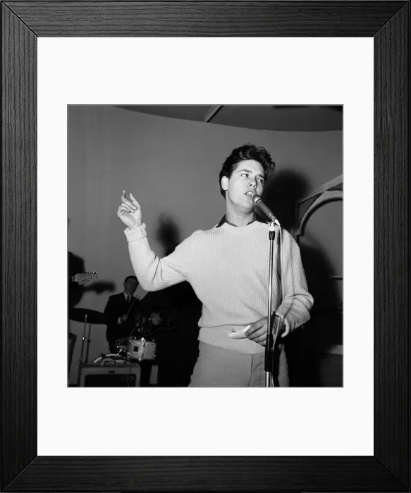 Framed Print : Singer Cliff Richard at the Honey ball, a party to celebrate the launch of Framed Print : Singer Cliff Richard at the Honey ball, a party to celebrate the launch of