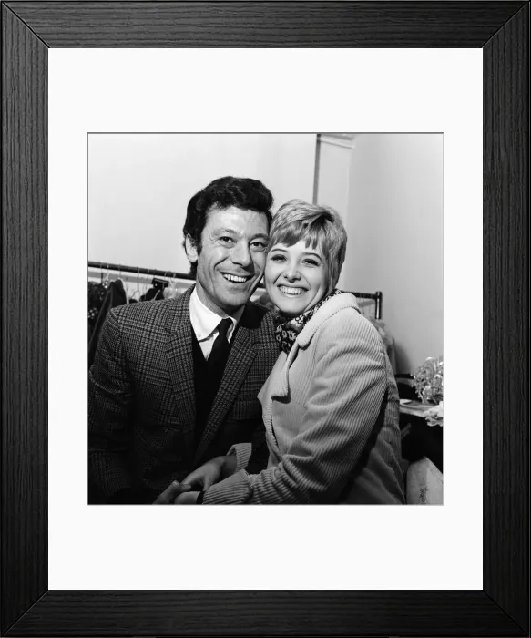 Framed Print : The announcement of the engagement of dancer and choreographer Lionel Blair to model Framed Print : The announcement of the engagement of dancer and choreographer Lionel Blair to model