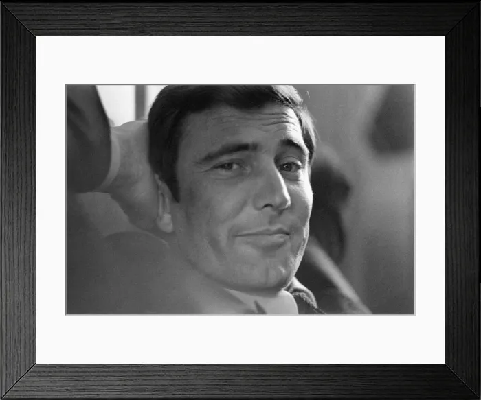 Framed Print : George Lazenby, Australian male model and actor, is officially presented to the world as Framed Print : George Lazenby, Australian male model and actor, is officially presented to the world as