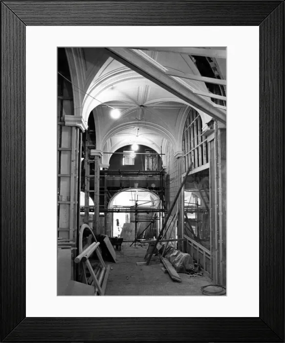 Framed Print : Shop frontages in the Cavern Walks arcade. 28th December 1983 Framed Print : Shop frontages in the Cavern Walks arcade. 28th December 1983
