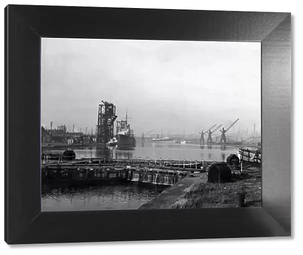 Cardiff Docks. 14th October 1957
