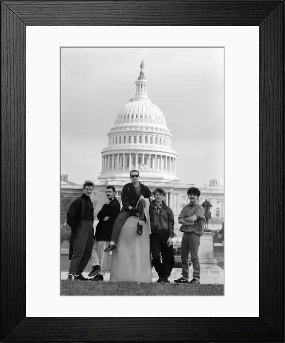 Framed Print : Liverpool band Frankie Goes To Hollywood, at Capitol Hill in Washington during their US