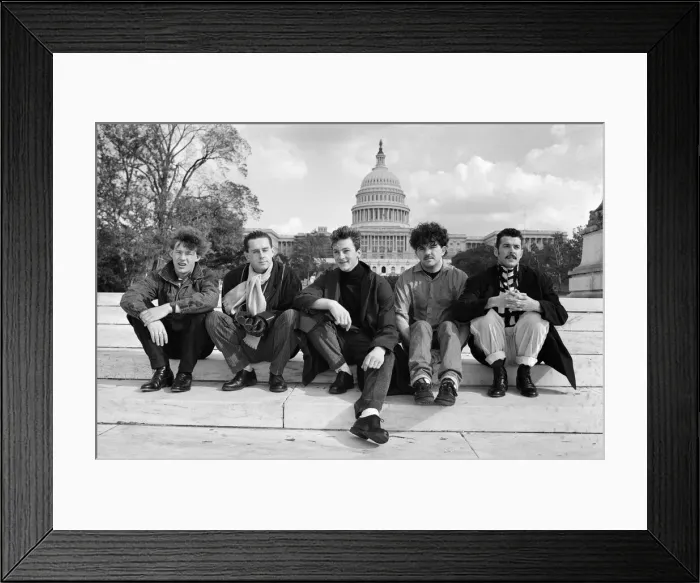 Framed Print : Liverpool band Frankie Goes To Hollywood, at Capitol Hill in Washington during their US Framed Print : Liverpool band Frankie Goes To Hollywood, at Capitol Hill in Washington during their US