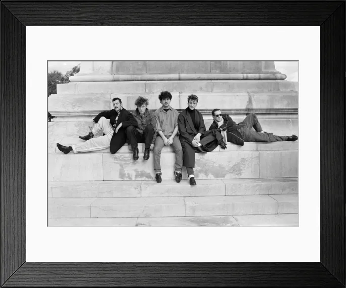 Framed Print : Liverpool band Frankie Goes To Hollywood, at Capitol Hill in Washington during their US Framed Print : Liverpool band Frankie Goes To Hollywood, at Capitol Hill in Washington during their US