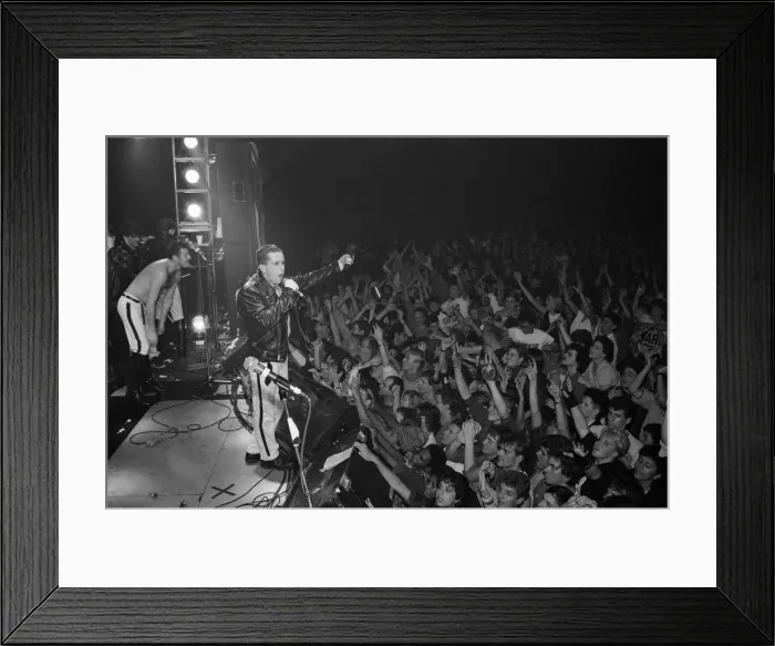Framed Print : Frankie Goes To Hollywood, performing in Washington during their US tour Framed Print : Frankie Goes To Hollywood, performing in Washington during their US tour