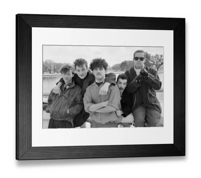 Framed Print : Liverpool band Frankie Goes To Hollywood, at Capitol Hill in Washington during their US Framed Print : Liverpool band Frankie Goes To Hollywood, at Capitol Hill in Washington during their US