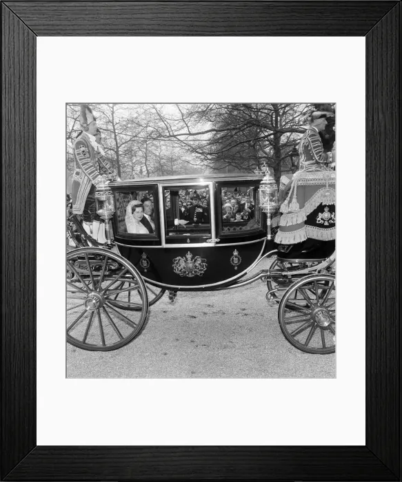 Framed Print : The wedding of Princess Alexandra of Kent and Angus Ogilvy at Westminster Abbey Framed Print : The wedding of Princess Alexandra of Kent and Angus Ogilvy at Westminster Abbey