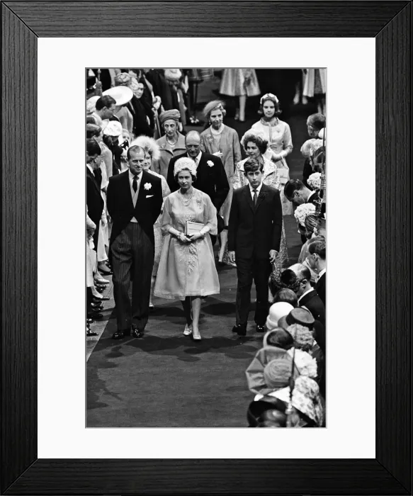 Framed Print : The wedding of Princess Alexandra of Kent and Angus Ogilvy at Westminster Abbey Framed Print : The wedding of Princess Alexandra of Kent and Angus Ogilvy at Westminster Abbey
