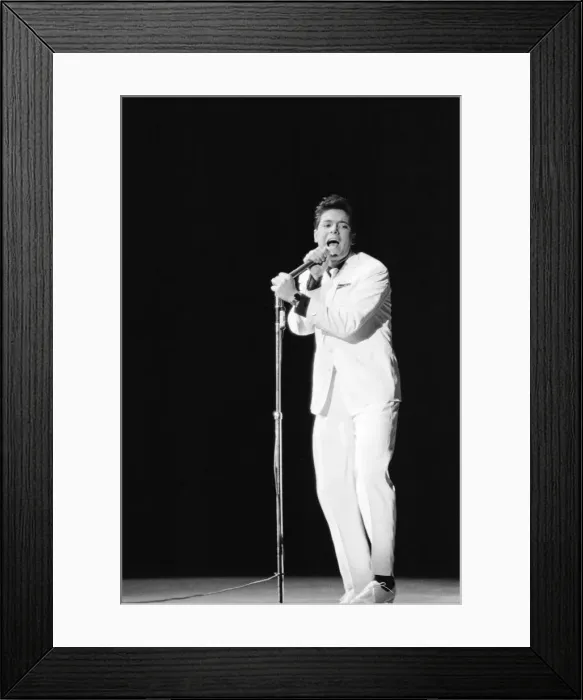 Framed Print : Cliff Richard performing in concert in Rochester, New York, USA Framed Print : Cliff Richard performing in concert in Rochester, New York, USA