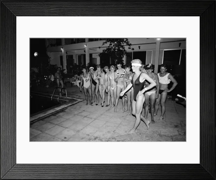 Framed Print : Young people on holiday in Corfu on a Club 18-30 holiday. The drag queen contest Framed Print : Young people on holiday in Corfu on a Club 18-30 holiday. The drag queen contest