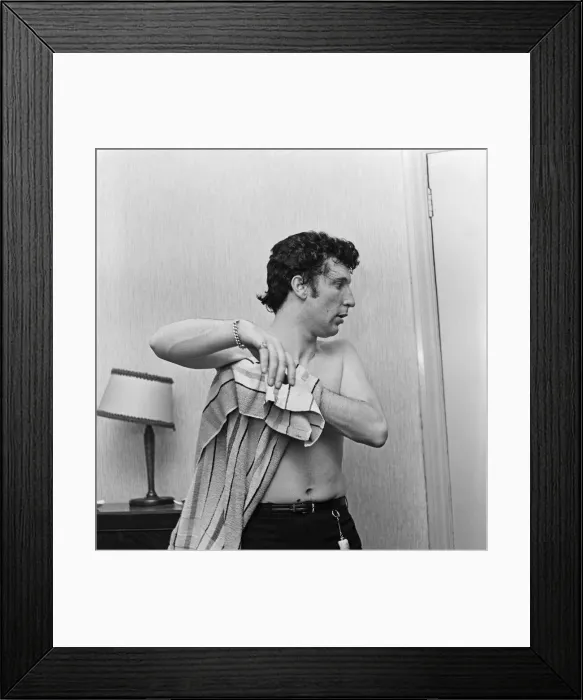 Framed Print : Tom Jones, singer from Wales, performs at The Atlanta Ballroom, Woking Framed Print : Tom Jones, singer from Wales, performs at The Atlanta Ballroom, Woking