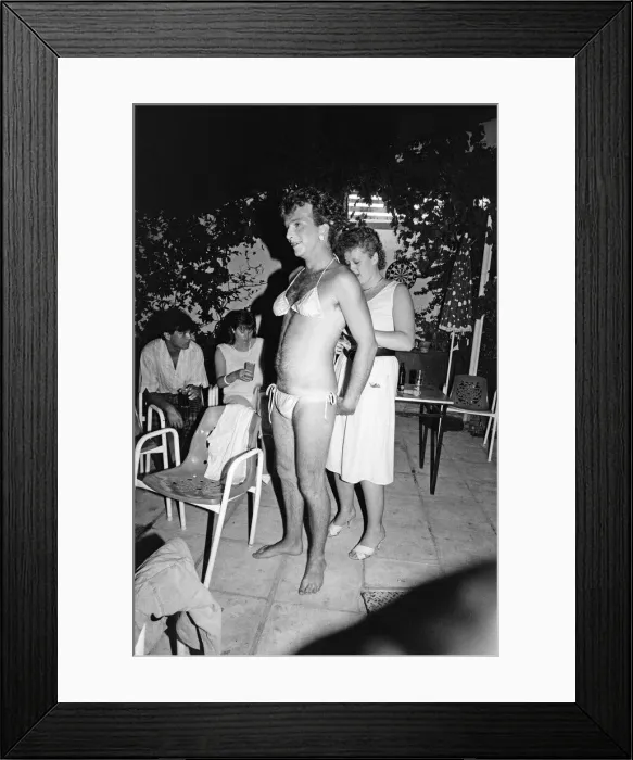 Framed Print : Young people on holiday in Corfu on a Club 18-30 holiday. The drag queen contest Framed Print : Young people on holiday in Corfu on a Club 18-30 holiday. The drag queen contest