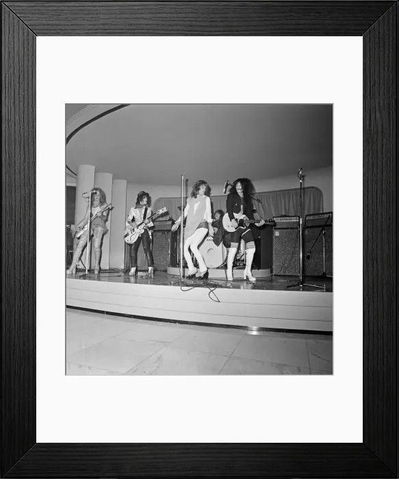 Framed Print : The New York Dolls at Biba party. 25th November 1973 Framed Print : The New York Dolls at Biba party. 25th November 1973