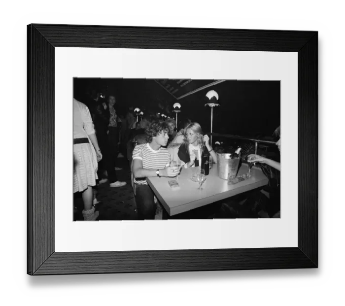 Framed Print : Britt Ekland and friend at the Music Machine in Londons Camden Town. 26th June 1982 Framed Print : Britt Ekland and friend at the Music Machine in Londons Camden Town. 26th June 1982