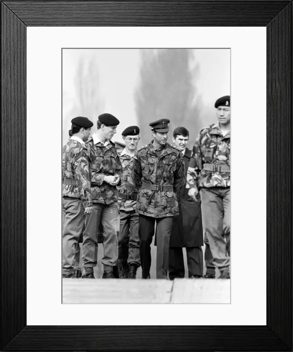 Framed Print : Prince Charles, the Prince of Wales visit to the Royal School of Military Engineering Framed Print : Prince Charles, the Prince of Wales visit to the Royal School of Military Engineering