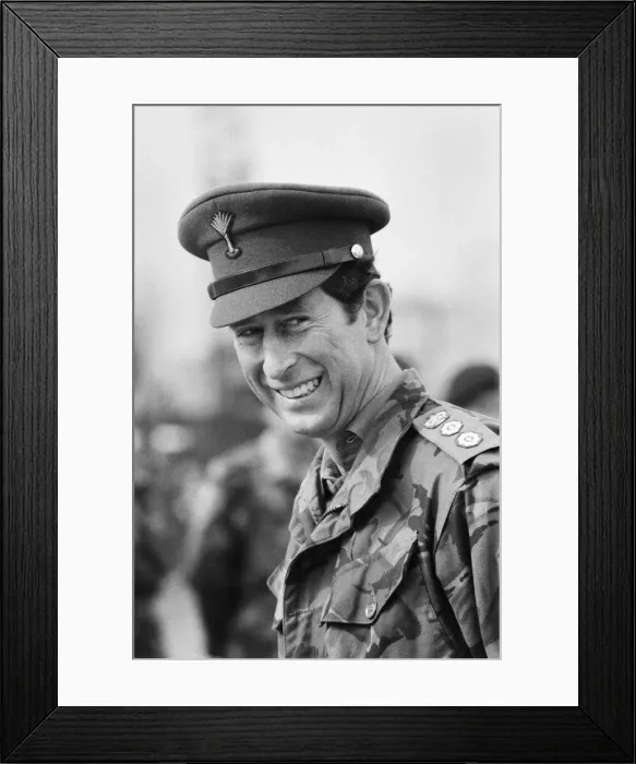 Framed Print : Prince Charles, the Prince of Wales visit to the Royal School of Military Engineering
