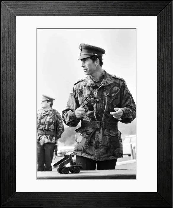 Framed Print : Prince Charles, the Prince of Wales visit to the Royal School of Military Engineering