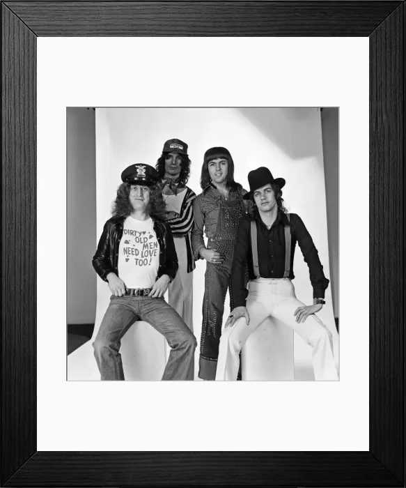 Framed Print : Just home in time for Christmas in England - Slade have a new record going into Framed Print : Just home in time for Christmas in England - Slade have a new record going into