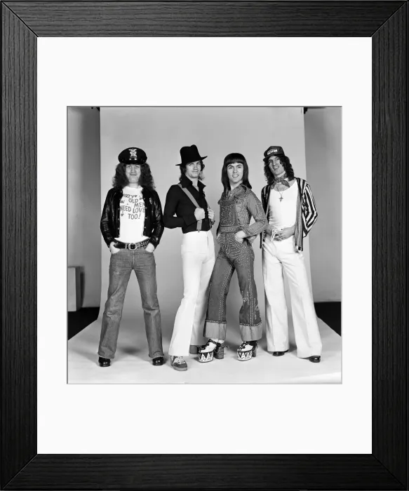 Framed Print : Just home in time for Christmas in England - Slade have a new record going into