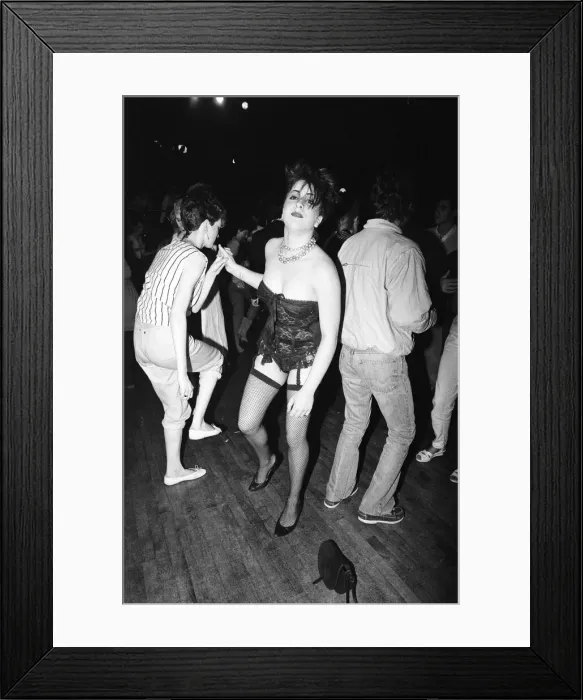 Framed Print : Guests at the Music Machine in Londons Camden Town. 26th June 1982 Framed Print : Guests at the Music Machine in Londons Camden Town. 26th June 1982