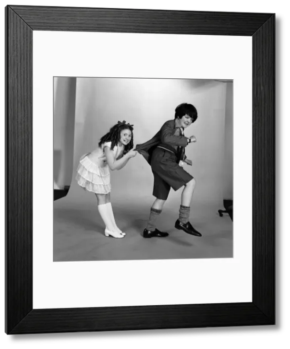 Framed Print : Adrian Dannatt as William'and Bonnie Langford as Violet Elizabeth