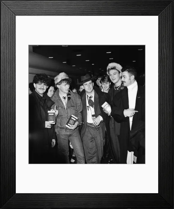 Framed Print : Frankie Goes To Hollywood band members pictured at London Airport Framed Print : Frankie Goes To Hollywood band members pictured at London Airport