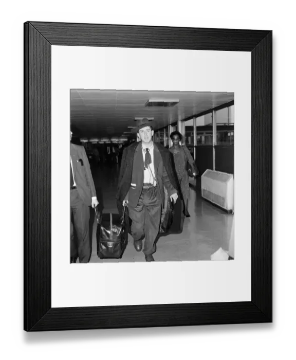 Framed Print : Holly Johnson from the band Frankie Goes To Hollywood pictured at London Airport Framed Print : Holly Johnson from the band Frankie Goes To Hollywood pictured at London Airport